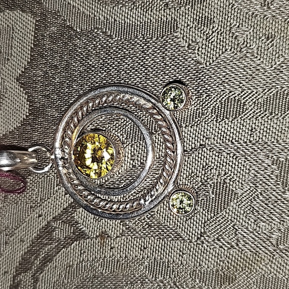 New Sterling Silver Citrine multi gemstone pendant - Picture 5 of 7